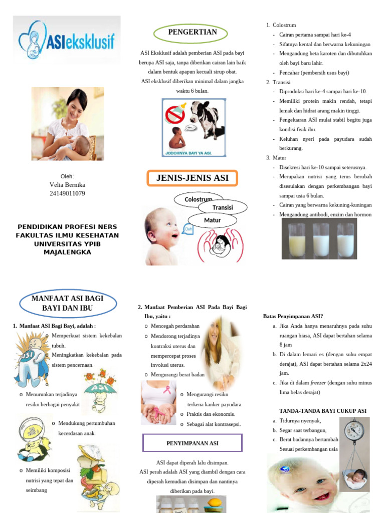 Manfaat dan Jenis ASI Eksklusif untuk Bayi | PDF
