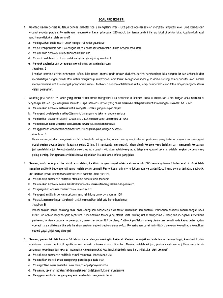 Manajemen Luka dan Infeksi pada Pasien | PDF