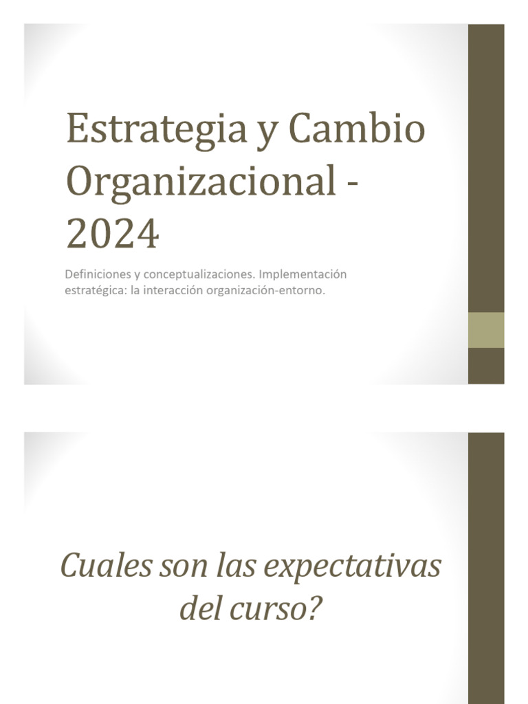 Estrategias de Cambio Organizacional | PDF | Planificación | Motivación