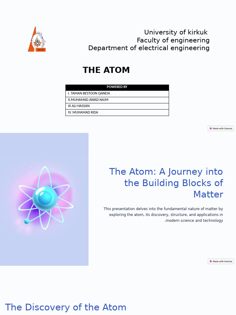 The Atom A Journey Into The Building Blocks of Matter | PDF | Atoms ...