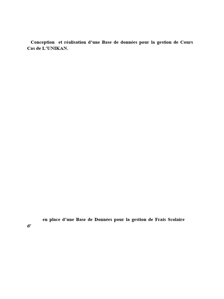 LISTE DES SUJETS ET GROUPES | PDF | Bases de données | Science des systèmes