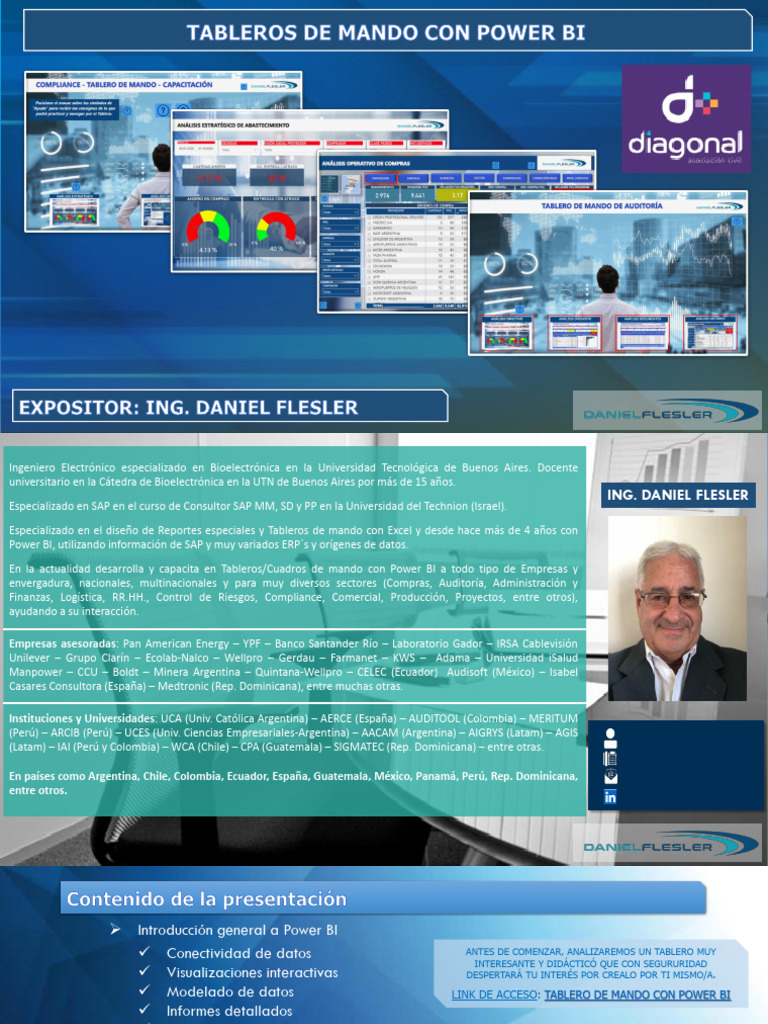 Diagonal Webinar Tableros de Mando Power Bi Daniel Flesler | PDF ...
