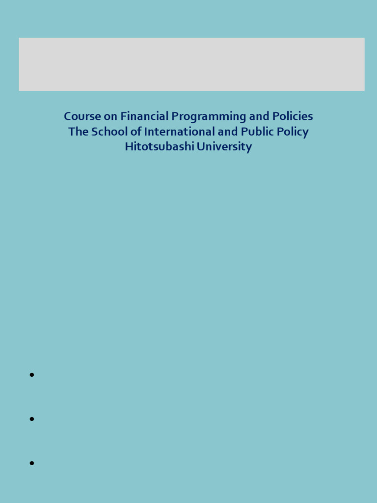 Lecture 3B On Key Issues Relate To Fiscal FPP 2023 | PDF | Government ...