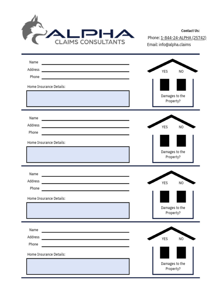 Home Insurance Contact and Details | PDF