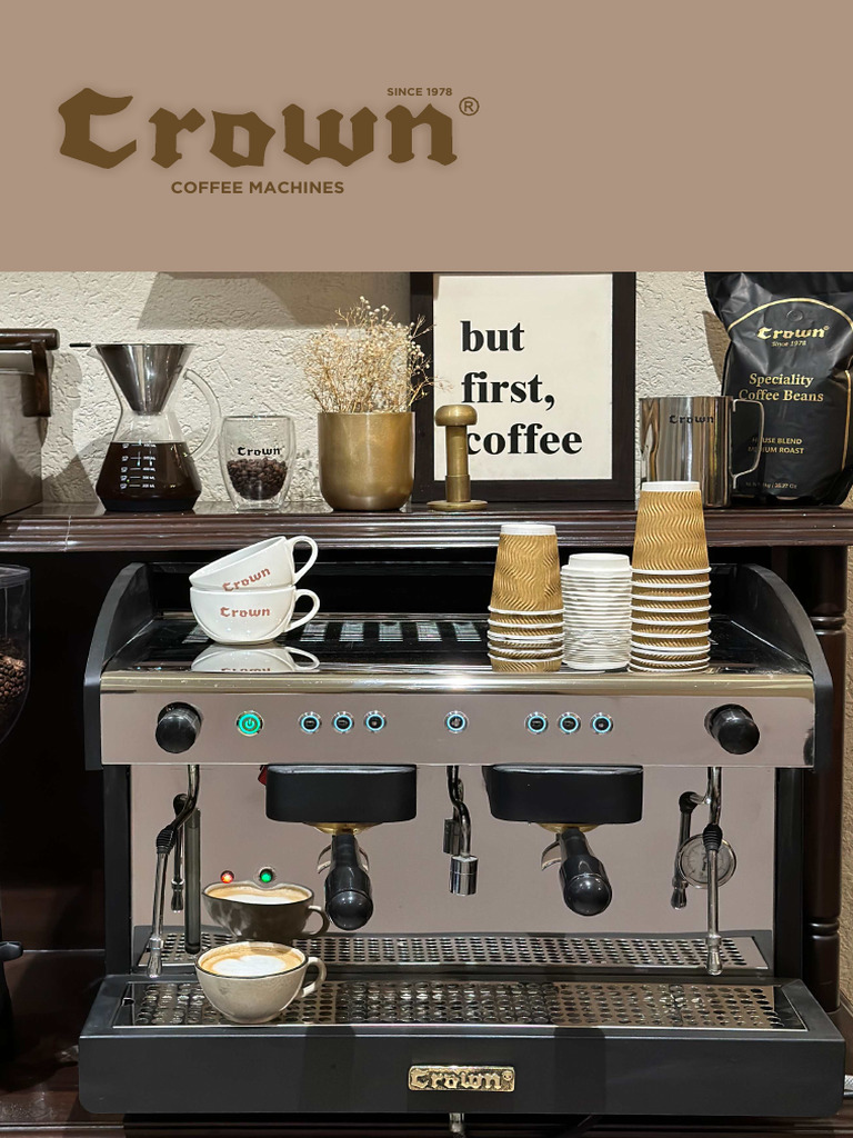 Crown Coffee Machines Overview | PDF