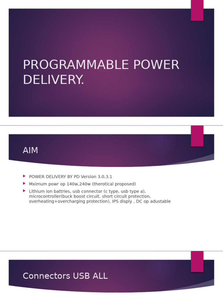 Programmable Power Delivery | PDF