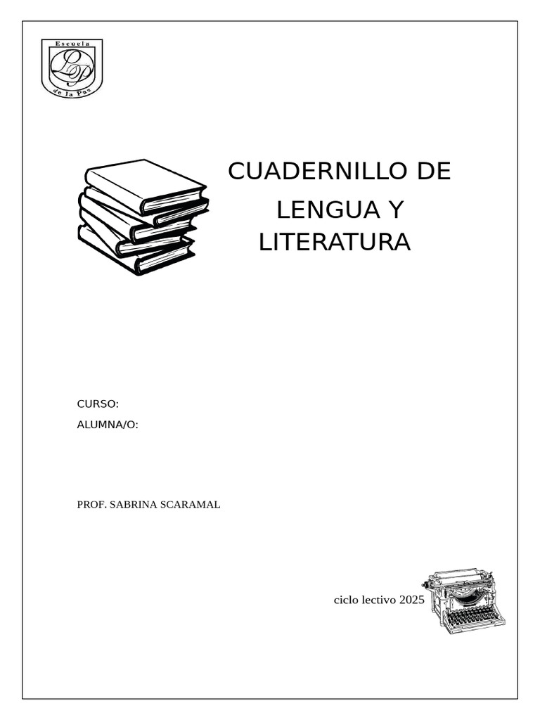 Cuadernillo de Lengua y Literatura 2025 | PDF | Plural | Minotauro