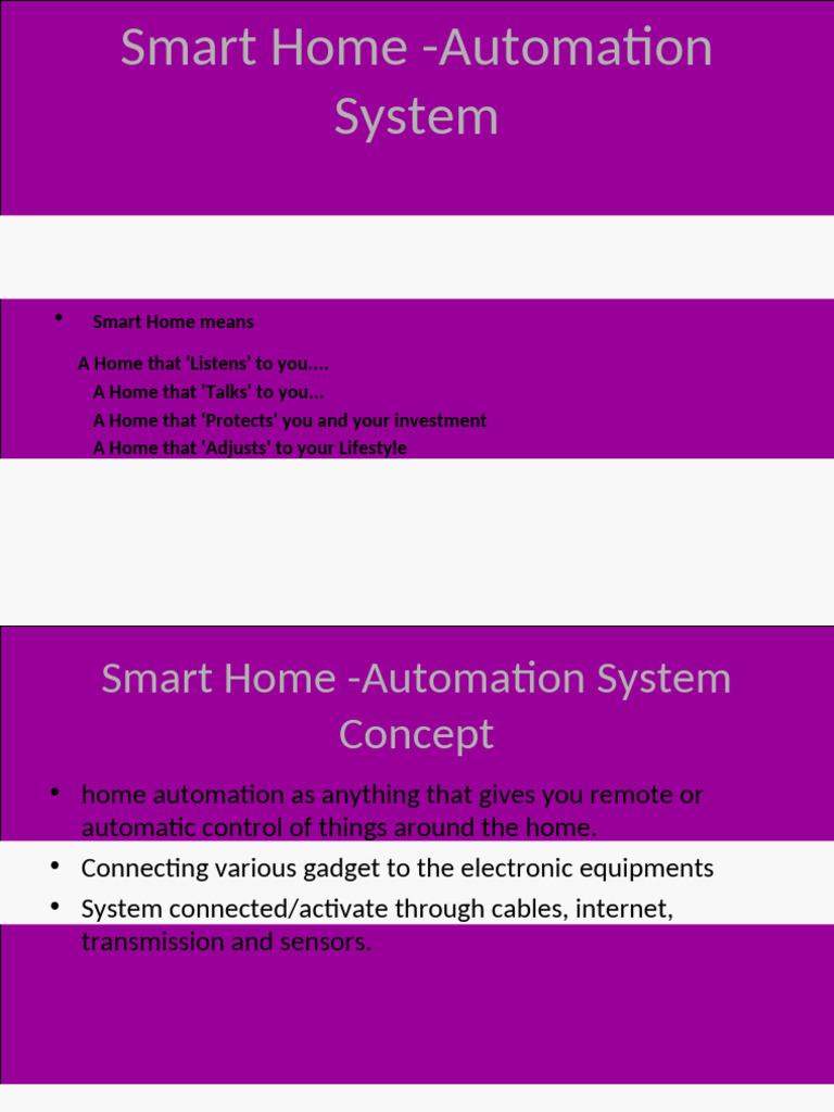 Smart Home Automation System Pdf Home Automation Telephone
