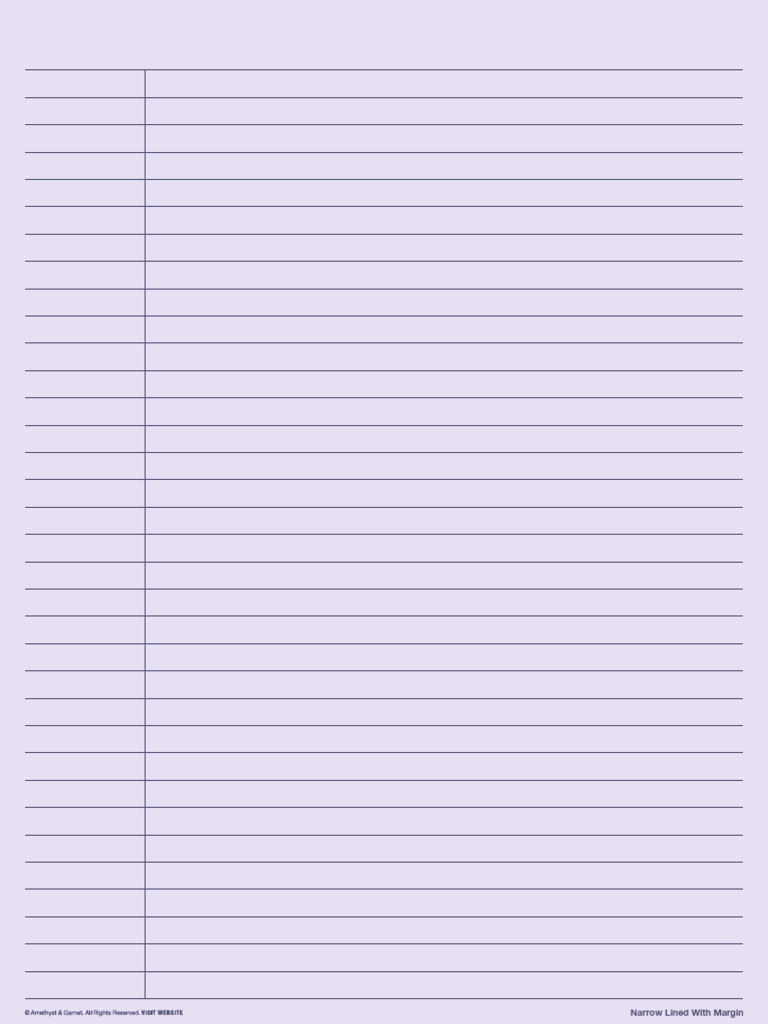 Narrow Margin Line Design Guide | PDF