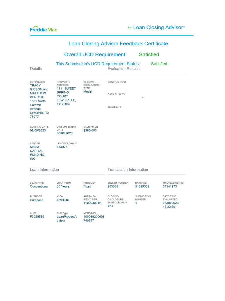 Ucd Results Summary | PDF | Loans | Debt