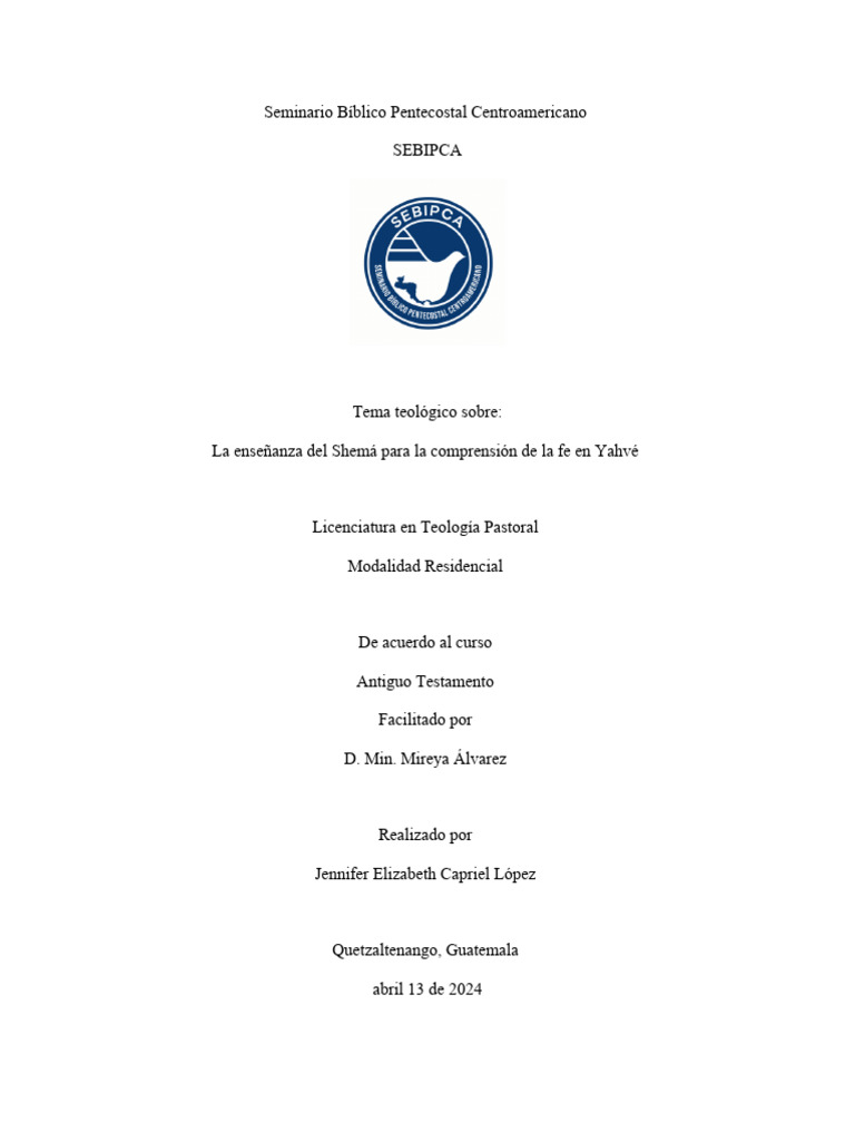 El Shemá - Antiguo T Jennifer | PDF | Yahvé | Dios