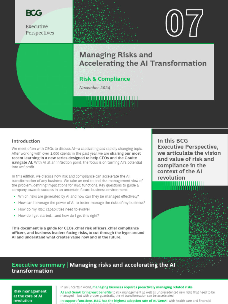 AI Risk Playbook For Leaders 1736231815 | PDF | Artificial Intelligence ...