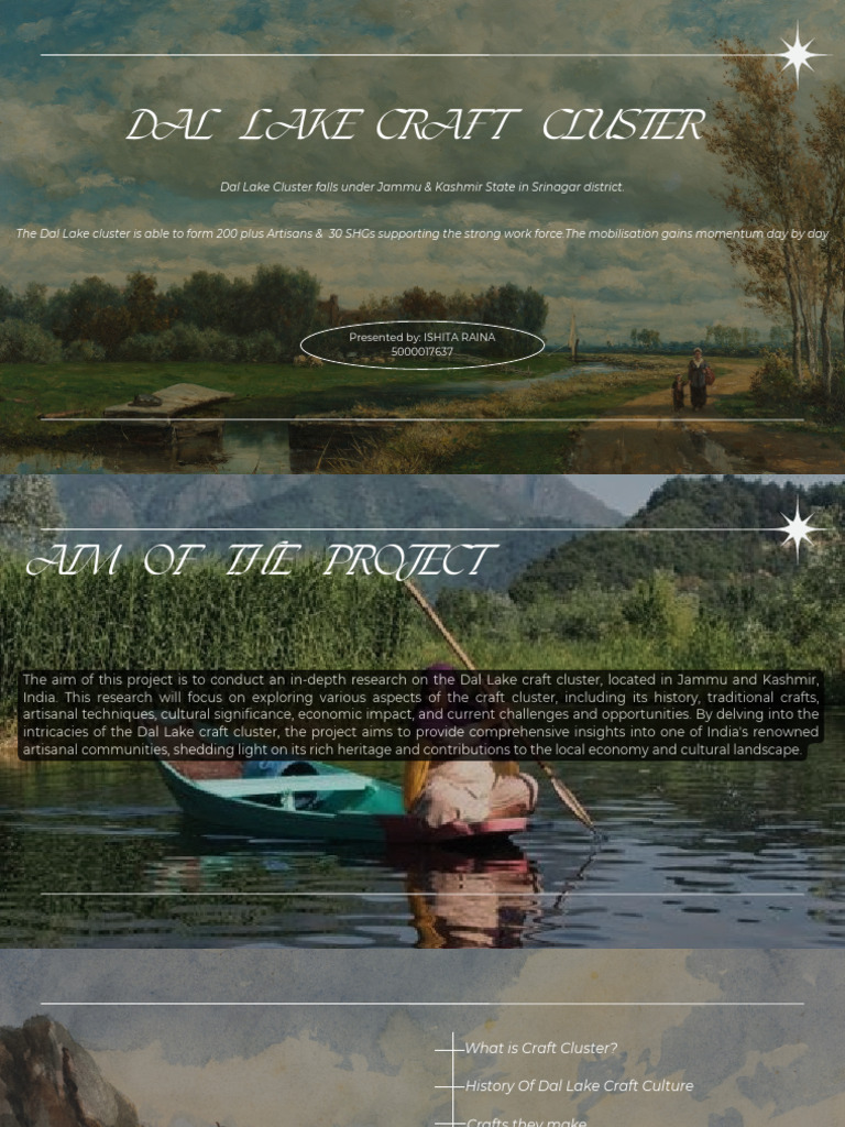 Dal Lake Craft Cluster PDF Embroidery Crafts