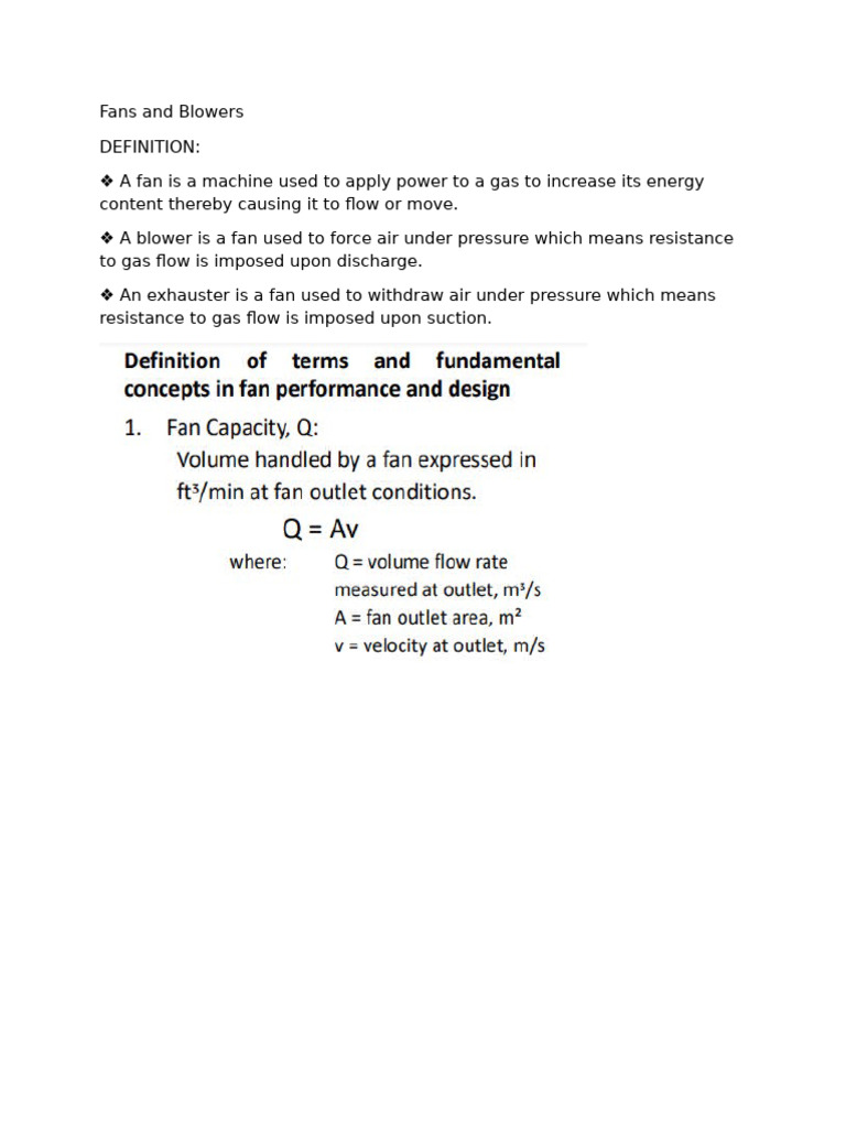 Fans And Blowers Pdf