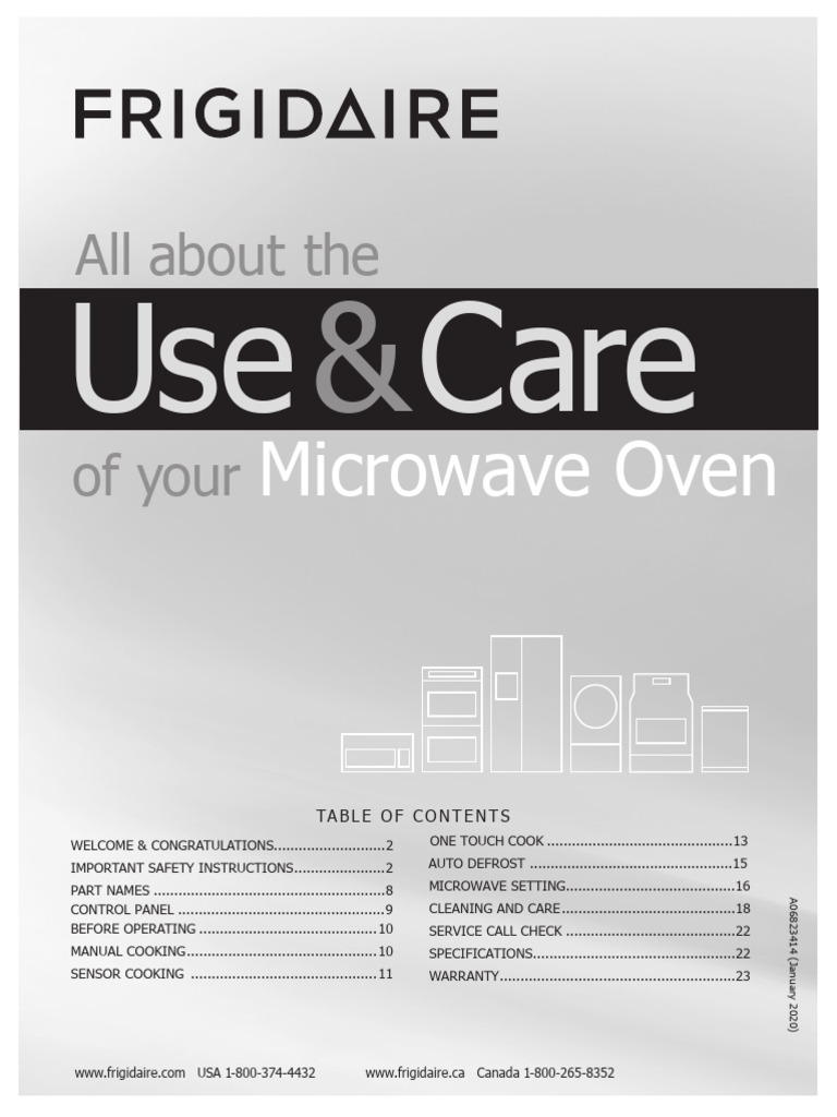 Microwave Oven Use & Care Manual | PDF | Cooking | Pound (Mass)