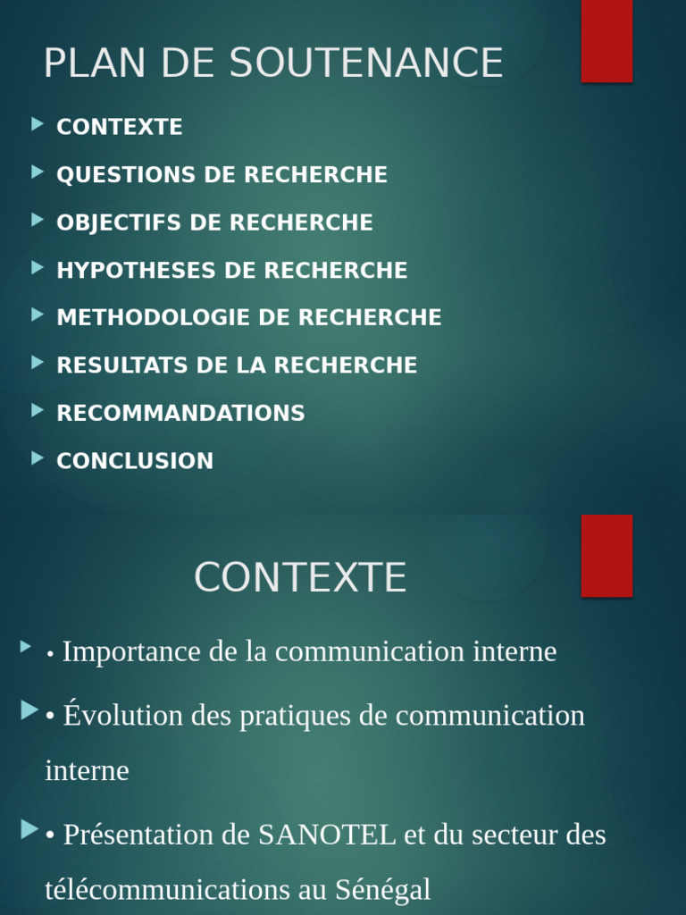 Impact de la communication interne chez SANOTEL | PDF | la ...