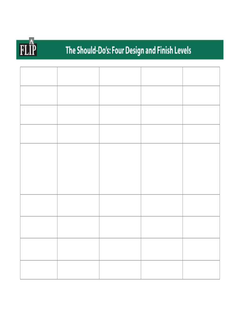 Home Design and Finish Levels Guide | PDF | Door | Building Engineering