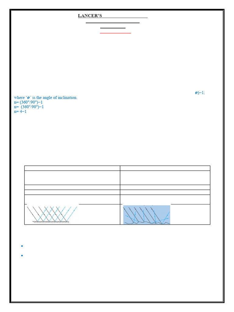 Science - CH 16 Light (Assignment) - Class 8 | PDF | Eye | Reflection ...