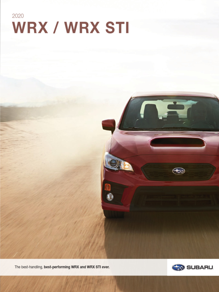 MY20 Subaru WRX WRXSTI | PDF | Anti Lock Braking System | Land Vehicles
