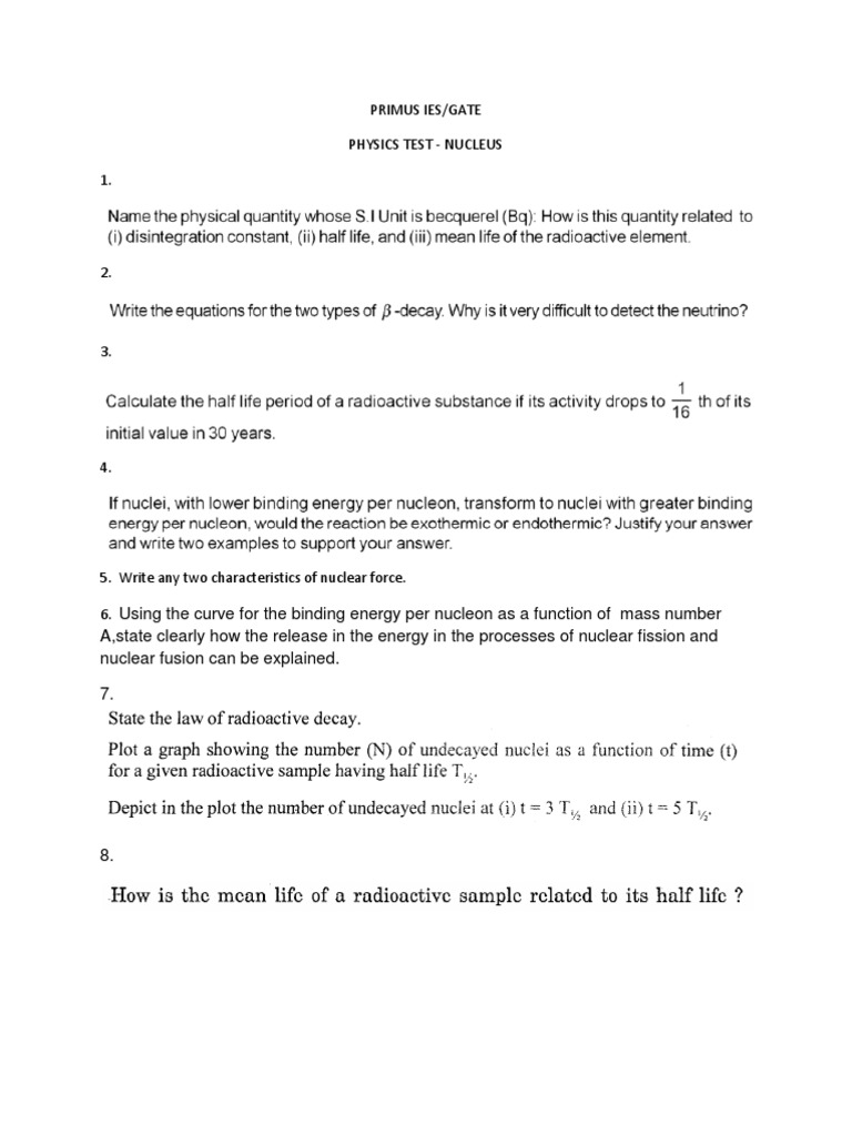 Microsoft Word - Physics Nucleus | PDF