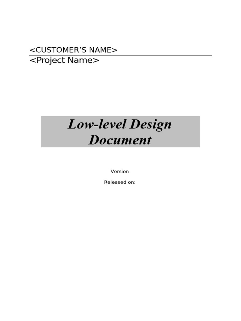 pdfcoffee.com_low-level-design-document-pdf-free | PDF | Databases ...