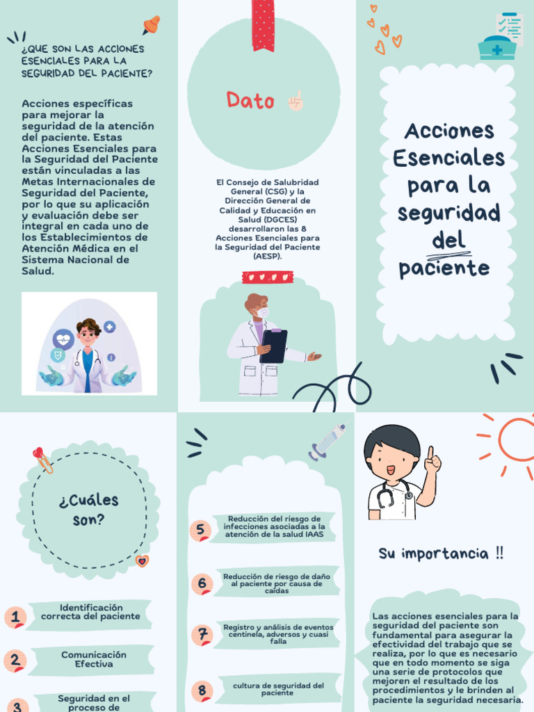 8 Acciones Esenciales para la Seguridad del Paciente | PDF | Seguridad ...