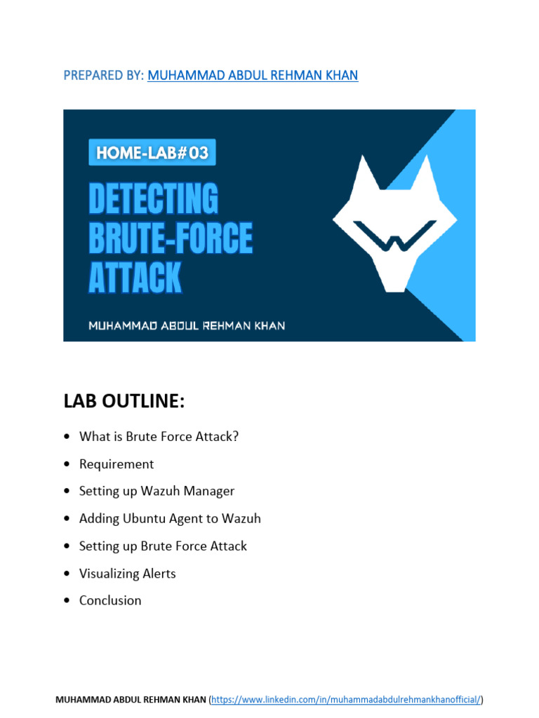 Detecting Brute Force Attacks with Wazuh | PDF | Computer Security ...