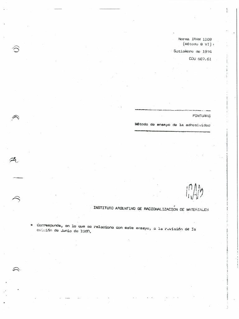Norma IRAM 1109 (Metodo 8 IV) | PDF
