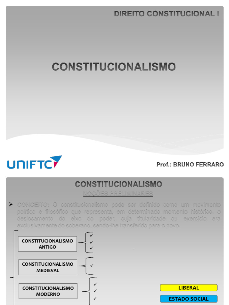 Evolução do Constitucionalismo e Neoconstitucionalismo | PDF ...