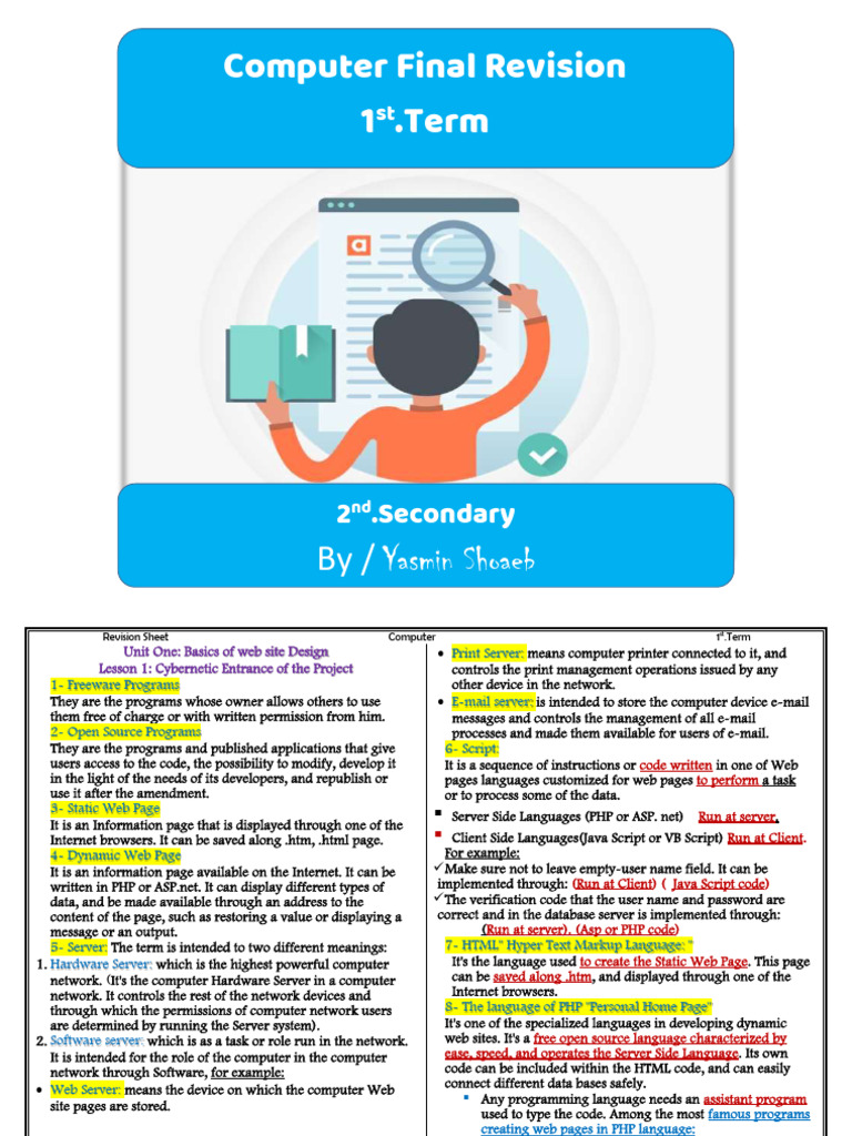Computer Basics: Web Design Revision Guide | PDF | World Wide Web ...