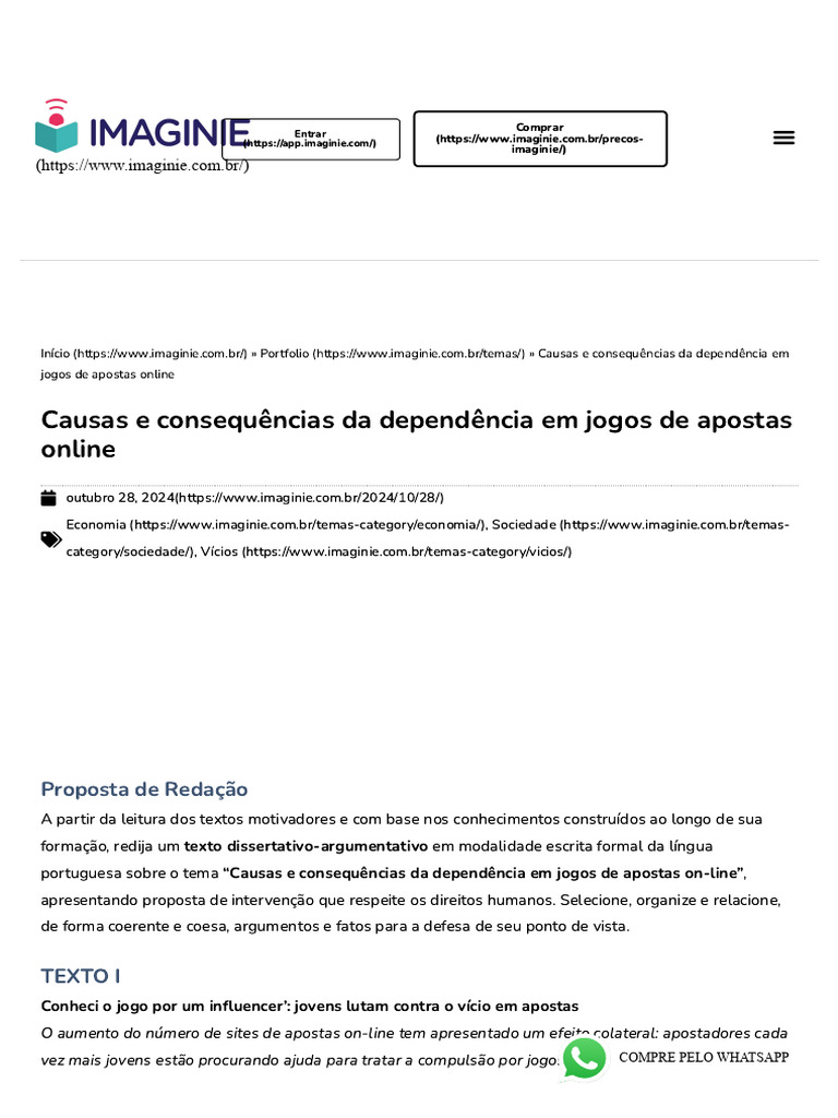 Dependência em Jogos de Apostas Online | PDF | Suicídio | Internet