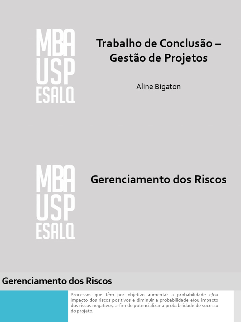 Gerenciamento de Riscos em Projetos | PDF | Análise de Sensibilidade
