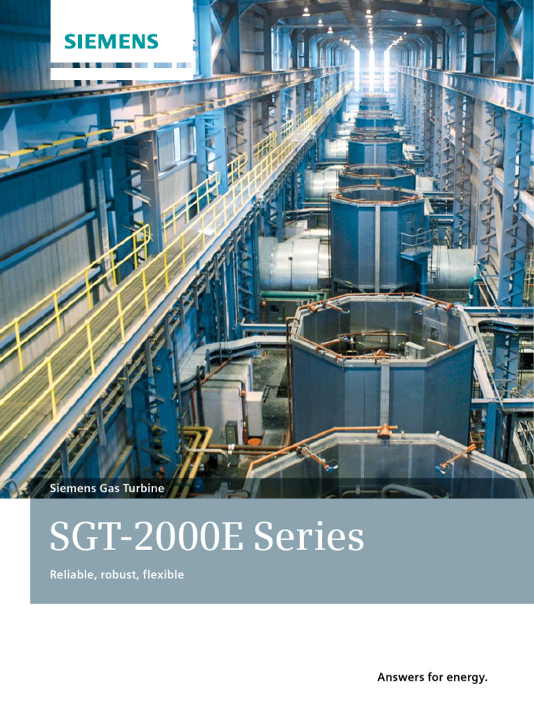 Siemens SGT-2000E Gas Turbine Overview | PDF | Power Station | Turbine
