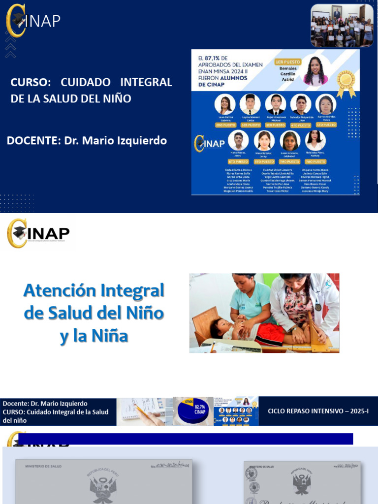 Tema 4. Atencion Integral Del Nino | PDF | Enfermedades y trastornos ...