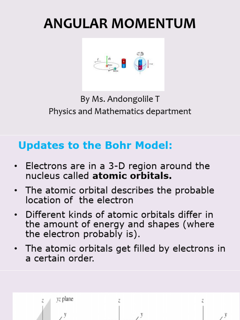 Angular Momentum in Quantum Mechanics | PDF | Atomic Orbital | Spin ...