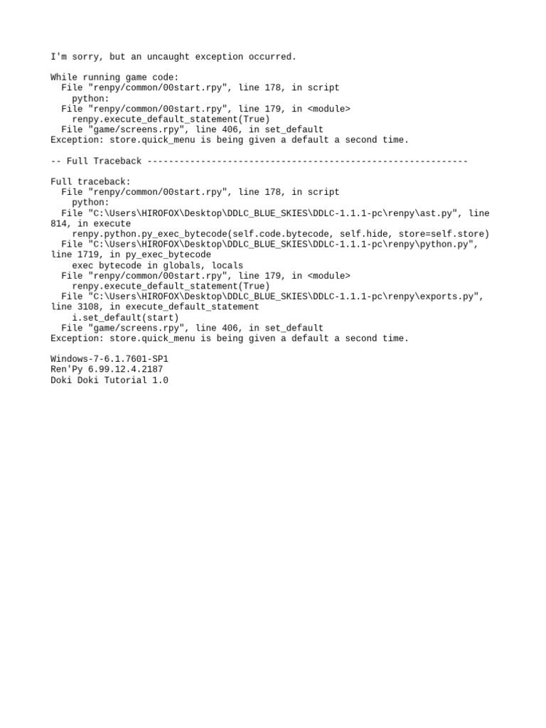 Traceback | PDF
