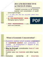 Monopolies and Restrictive Trade Practices in India