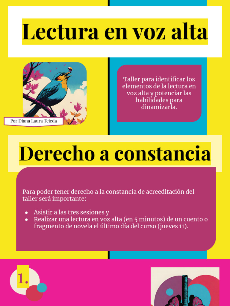 Taller de Lectura en Voz Alta: Técnicas y Ejercicios | PDF | Respiración
