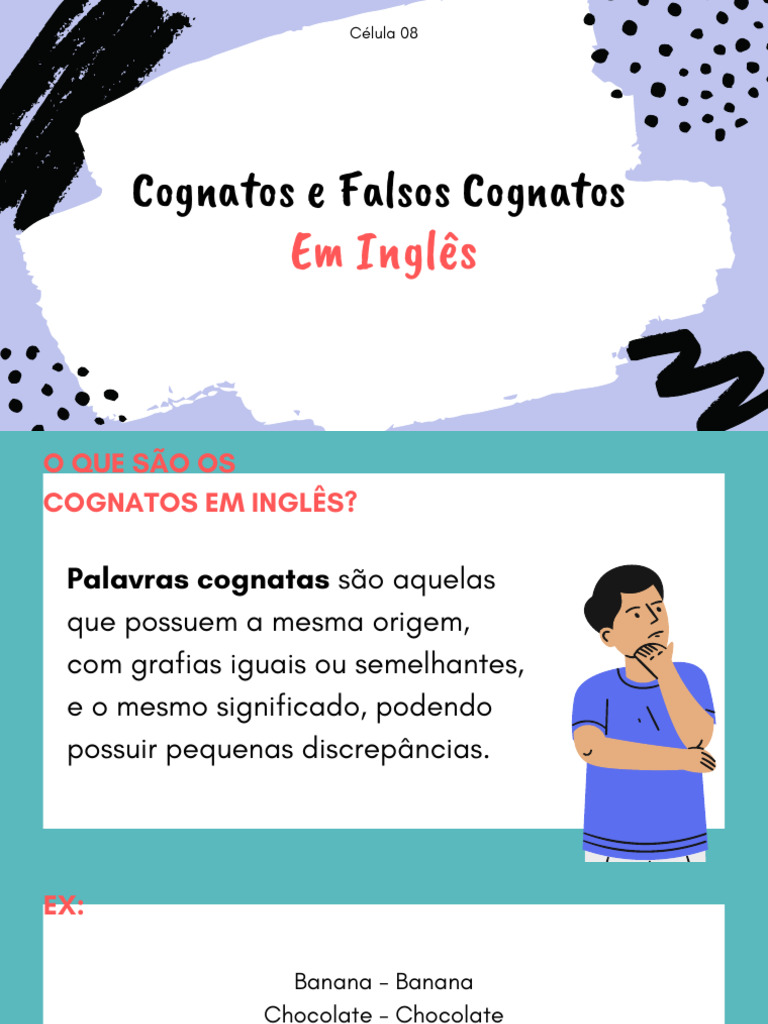 Cognatos e Falsos Cognatos em Inglês | PDF