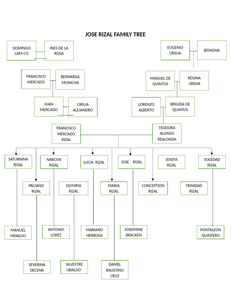 Jose Rizal Family Tree | PDF