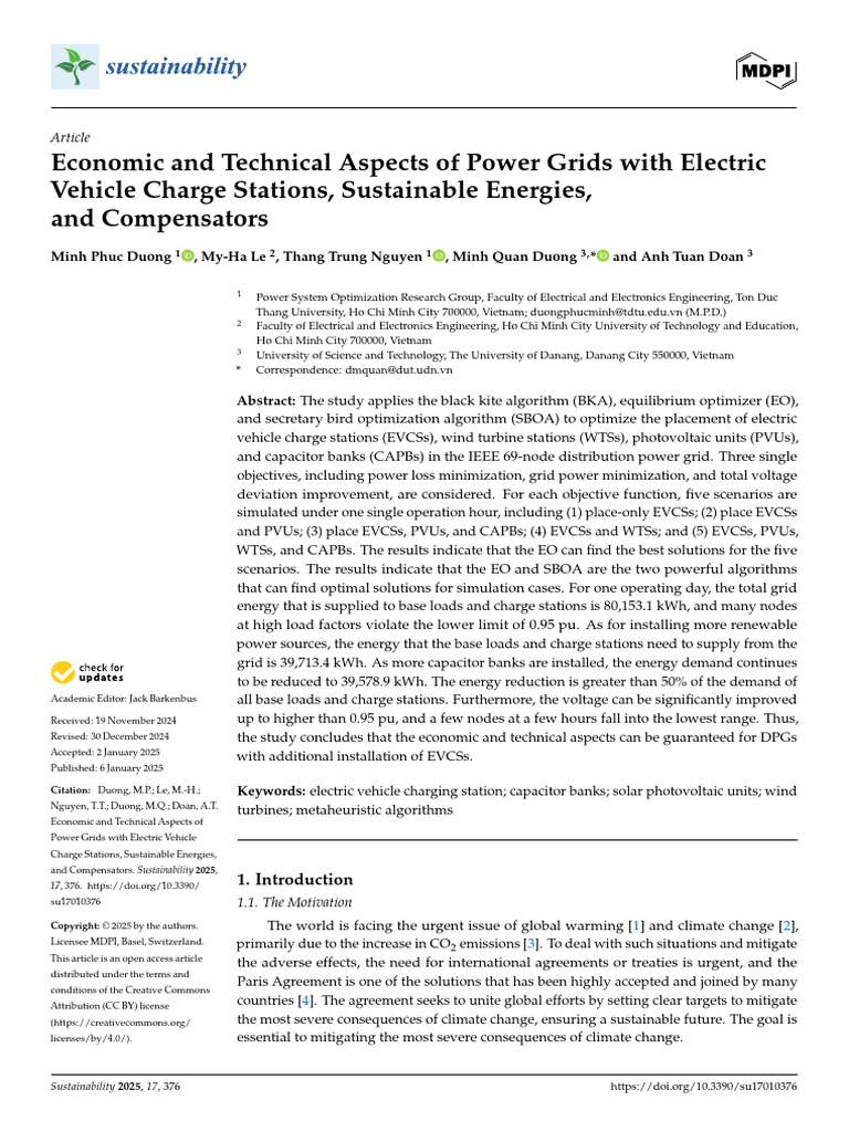 Power Grid Optimization for EV Charging | PDF | Electrical Grid ...