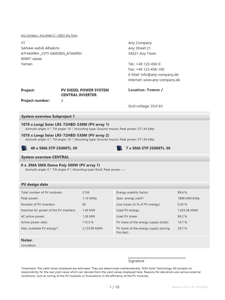 PV Diesel Power System Central Inverter | PDF | Photovoltaics ...