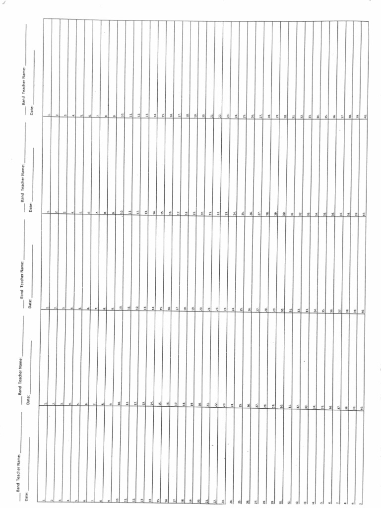 Sub Attendance Sheet | PDF