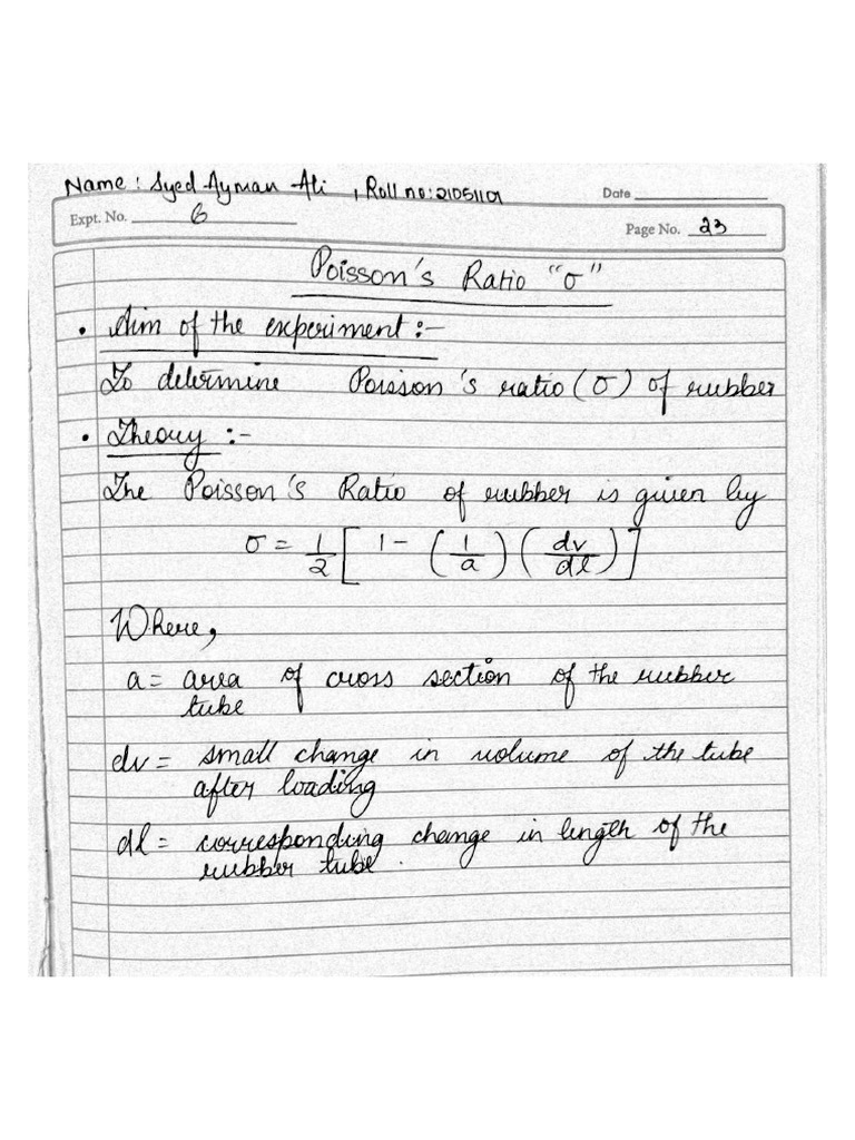 Phy Exp 6 | PDF