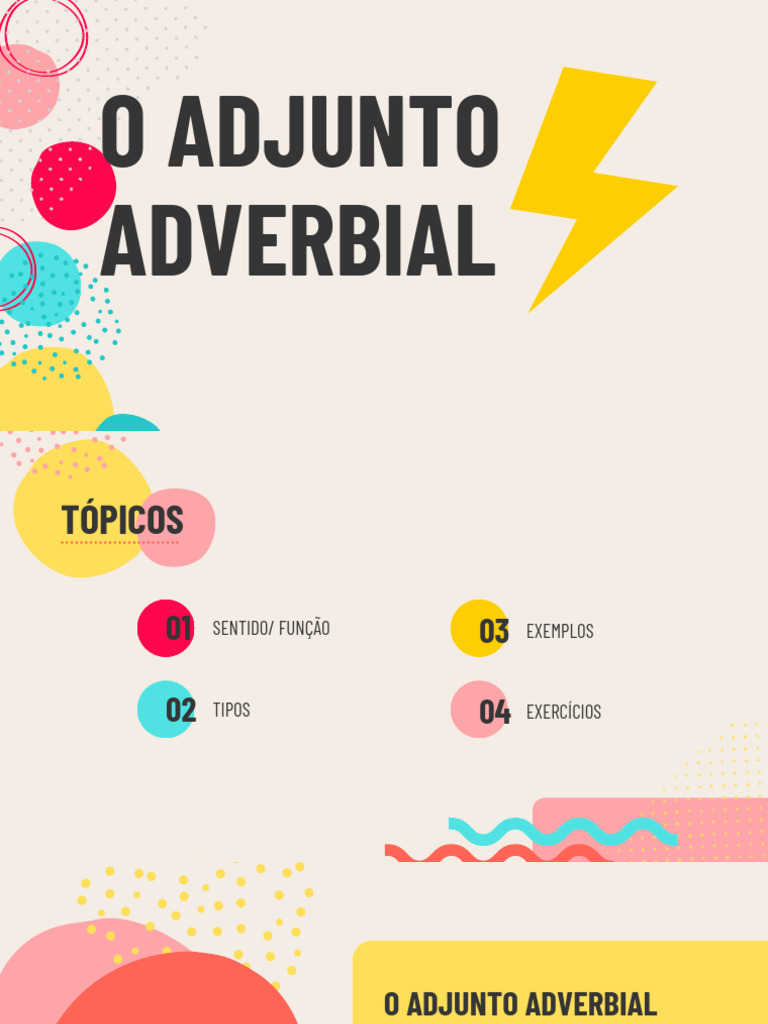 Tipos e Exemplos de Adjuntos Adverbiais | PDF