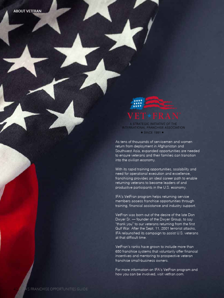 F-W VetFran Franchise Opportunities Guide | PDF | Franchising ...