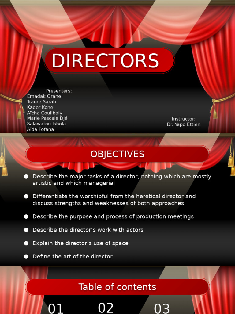 Directing in Theatre: Roles and Insights | PDF | Mentorship | Theatre