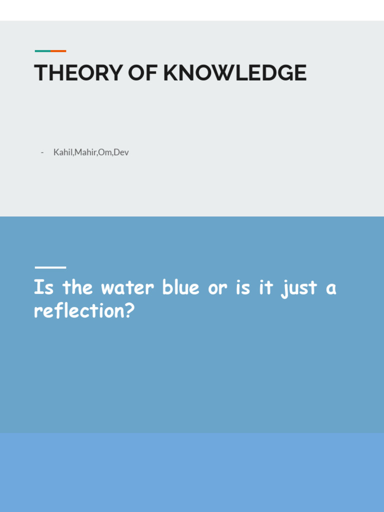 Theory of Knowledge | PDF