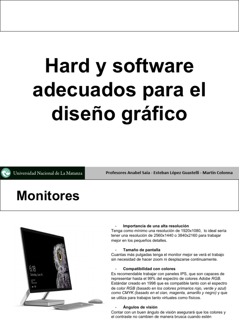 Clase 2 - Hard-Software | PDF | Adobe Photoshop | Formato de imagen sin ...