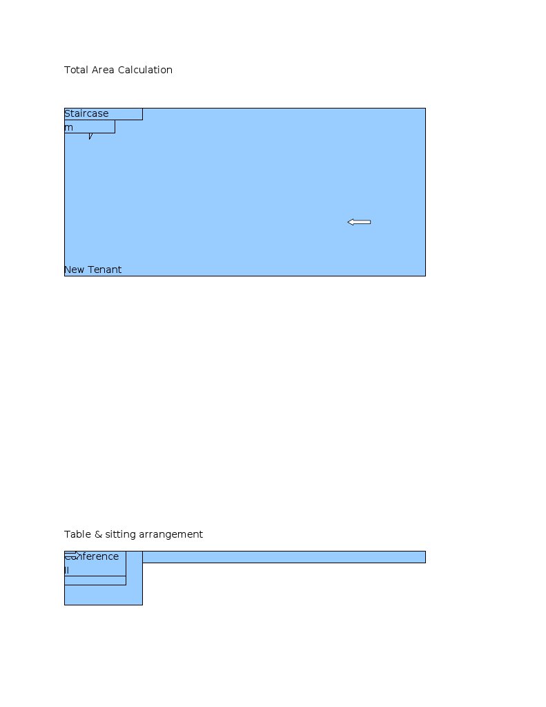 Total Area Calculation for Tenant Setup | PDF